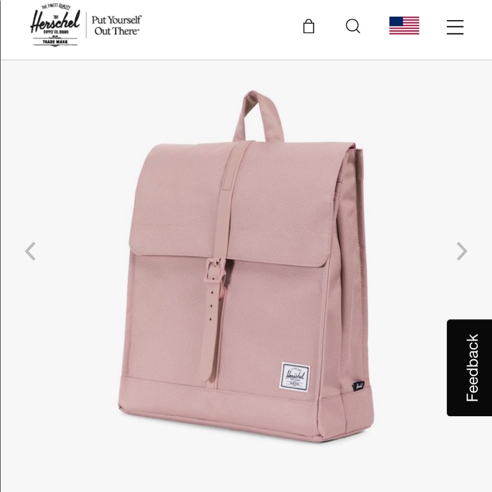 Herschel City Back Pack in Ash Rose